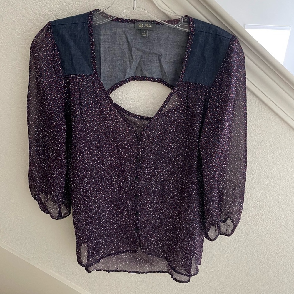 Lily Rose Women’s Blouse Size Small